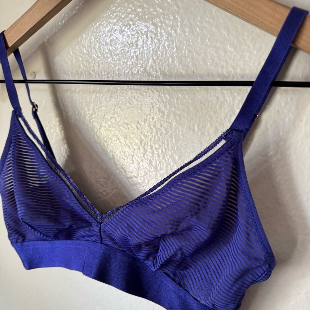 Thirdlove | Shadow Stripe Triangle Wireless Bra - image 2